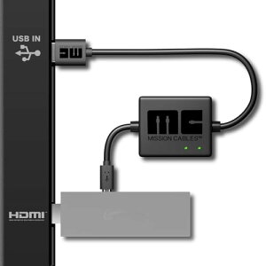 Fire TV Stick ��p �{�̂Ȃ� Mission Cables USB�|�[�g����R���Z���g�s�v�ŃX�b�L���z���� �ԓ�/�v���W�F�N�^�[/�Ǌ|���e���r�Ɏg�p�\�i��Fire TV �{�̂͊܂܂�܂���jMC9