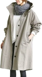 [Kayiyasu] g`R[g fB[X XvOR[g AE^[ R[g ʋ JWA t H  O 傫TCY M-3XL(M O[)