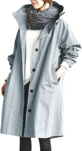 [Kayiyasu] g`R[g fB[X XvOR[g AE^[ R[g ʋ JWA t H  O 傫TCY M-3XL(M u[)