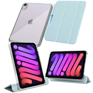 MS factory iPad mini 7 6 �p �P�[�X mini7 (A17 Pro 2024 ��7����) mini6 (2021 ��6����) ���O���\ �y�� �ϏՌ� �J�o�[ �c�u��/���u���X�^���h �A�C�p�b�h�~�j �\�t�g�t���[�� �w�ʓ��� �y�[���X�J�C�u��