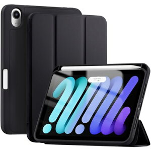 Maledan �Ή�iPad Mini7 �P�[�X 2024 - �Ή�iPad mini A17Pro �P�[�X 8.3�C���` �y�� �ϏՌ� �y���V�����[ ���C�����X�[�d�@�\ TPU�f�� �V���N��G�� �I�[�g�X���[�v/�E�F�C�N�@�\ �O�܂� �X�^���h �Ή�i