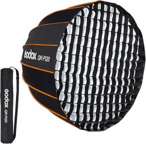 Godox QR-P120 120cm �\�t�g�{�b�N�X �{�E�G���X�}�E���g �p���{���b�N�\�t�g�{�b�N�X �N�C�b�N�Z�b�g�A�b�v �O���b�h�t�� �܂肽���� �N�C�b�N�Z�b�g Godox SL-60W VL150 UL150 SL150II SZ150R�ȂǑΉ�