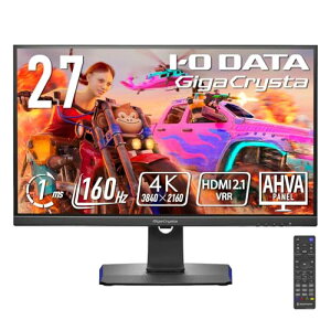 �A�C�E�I�[�E�f�[�^ IODATA �Q�[�~���O���j�^�[ 27�C���` GigaCrysta 160Hz 1ms AHVA�p�l�� (HDMI2.1/4K/PS5/HDMI×2/DisplayPort×1/USB-C×1/��������/�c����]/�X�s�[�J�[�t/�����R���t/) EX-GCU271HXAB