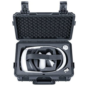 Lykus Titan OQ200 �h���n�[�h�P�[�X Meta Quest 3S/Quest 3/Quest 2 (�N�G�X�g3S/�N�G�X�g3/�N�G�X�g2) VR �ƌ����G���[�g�w�b�h �X�g���b�v�ɓK�p �h���ϏՌ�