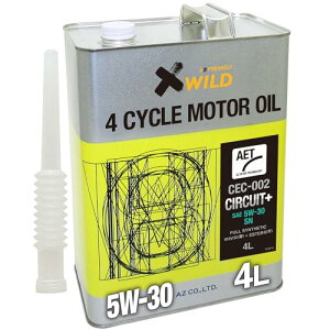 AZ (�G�[�[�b�g) �ԗp �G���W���I�C�� 4L 5W-30 SN �mCEC-002/�T�[�L�b�g�v���X] 100%���w������ �����ԗp ���[�^�[�I�C�� VHVI+�G�X�e���I�C�� 4�֗p 4T�I�C�� EG614