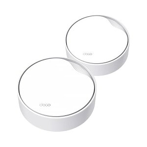 TP-Link Wi-Fi 6 ���[�^�[ wifi���p �r�W�l�X ����LAN���[�^�[ ���p�A�N�Z�X�|�C���g �X�}�[�g�z�[�� �y2.5Gbps WAN/LAN PoE�|�[�g���ځz AX3000 Deco X50-PoE 2���j�b�g