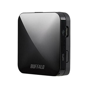 BUFFALO (�o�b�t�@���[) USB ����LAN�e�@ 11ac/n/a/g/b 433/150Mbps �g���x�����[�^�[ single_band �u���b�N WMR-433W2-BK�yiPhone13���[�J�[����m�F�ς݁z