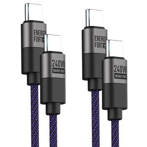 USB C �P�[�u�� [1.8M/2�{�Z�b�g] PD�Ή� 240W�}���[�d USB-C��USB-C2.0 �f�[�^�]�� ���ϋv�i�C���� �f���h�~ �f���o�͕s�� Type C to Type C �P�[�u�� For iPhone 16/15 Pro/Plus/Pro Max�AMacBook Pro/Air�AiPad Pro/Air�AGal