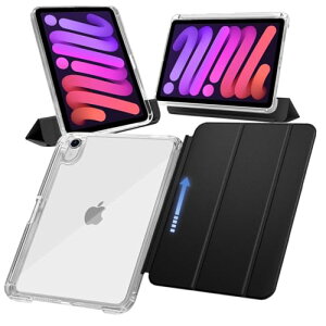 MS factory iPad mini 7 6 �p �P�[�X mini7 (A17 Pro 2024 ��7����) mini6 (2021 ��6����) �y�����[ ���O���\ �y�� �ϏՌ� �J�o�[ �c�u��/���u���X�^���h �A�C�p�b�h�~�j �\�t�g�t���[�� �w�ʓ��� ���b�`�u