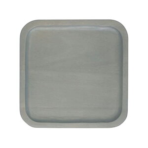 アカシア(Acacia) 木製 ウッド プレート スクエア SS 11×11cm 小皿 コースター グレー AA-008GY