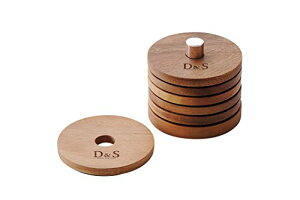 D&S 木製コースター6枚セット スタンド付き ウッドウェア アカシア MP.2043/6