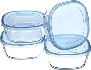 �ϔM�K���X �ۑ��e�� �A�N�A�u���[ �p�^ S 450ml ×4�Z�b�g ���͂� 1�V �p�b�N&�����W KBC3240BLN [���s�A���i]