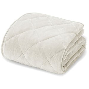 AQUA (アクア) mofua (モフア) 敷きパッド しきぱっと ダブル 冬用 プレミアムマイクロファイバー あったか 発熱タイプ +2℃タイプ スノー (アイボリー) Heatwarm ベッドパッド 発熱 ふわふわ ぬく