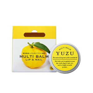 デイリーアロマジャパン 高知県産YUZU マルチバーム リップ&ネイル(8g)日本製 リップクリーム ゆず 柚子 保湿 柑橘系 ヘアワックス ネイルケア