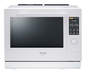 TOSHIBA(東芝) スチームオーブンレンジ 石窯ドーム 30L ER-YD7000(W) グランホワイト 2段調理 手間なしお手入れ スマートフォン連携 フラットテーブル 簡単操作 電子レンジ