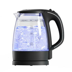 【二重構造・火傷防止】HAGOOGI 電気ケトル ガラス ケトル 透明 大容量 1L 耐熱ガラス 触れても熱くない 湯沸かしケトル 急速沸騰 LEDライト付き 電気ポット 一人暮らし コンパクト 湯沸かし