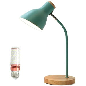 Makilight デスクライト テーブルランプ LEDライト ブックライト 卓上ライト 電気スタンド 12WLED電球付属 目に優しい 角度調節可能 ボタン式スイッチ 調色3段階 E27 ABS製口金 簡単操作 仕事 勉強