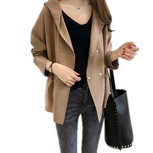 [NOMSOCR] XvOR[g fB[X tHR[g  AE^[ WPbg n g`R[g V[g t[ht 傫TCY M/L/XL/2XL/3XL (L, XL)