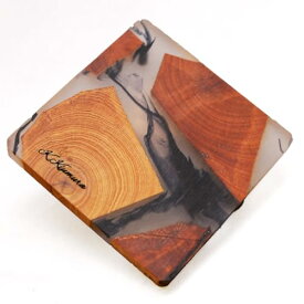 名入れギフト ミニ プレゼント グッズ 同じ形のない 世界に1つの 木製 コースター おしゃれ コップ置き マグカップ お茶受け 木の香り おしゃれ 木製 雑貨