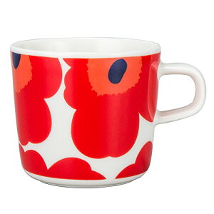 [ �}�����b�R ] Marimekko �}�O�J�b�v �R�[�q�[�J�b�v 200mL �E�j�b�R 063429 �z���C�g�^���b�h Mug UNIKKO COFFEE CUP 2dl white, red �}�O ���e�}�O ���킢�� �k�� [���s�A���i]