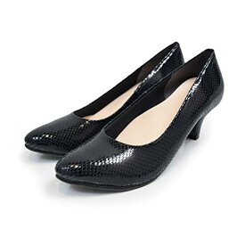 [シューズイン神戸] [SUaSHI(スウェイシー)] ストレッチ スエード パンプス レディース (ネイビースネーク, measurement_22_point_0_centimeters)