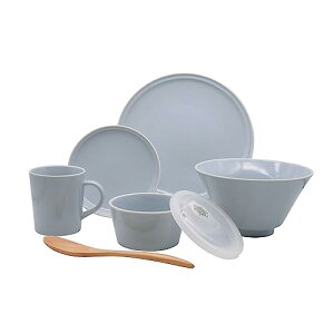 aito製作所 美濃焼 「 シエル 」 食器 セット 一人暮らし 6点 セット グレー 食洗機 電子レンジ対応 日本製 567-507