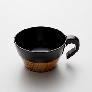 天然木製 スタッキング スープカップ 黒 漆塗り コップ 日常 飲料 冷 熱 マグカップ カップ 朝食 割れない 水 木