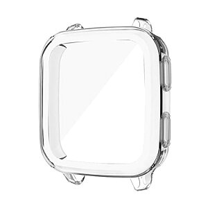 Garmin Venu Sq�p/Sq Music�p/Sq Music emmi�p ���b�L �P�[�X/�J�o�[ �ی�P�[�X �J�o�[ �\�t�g TPU�� ���b�L �v���e�N�^�[�J�o�[ �ϏՌ� ���^ �y�� �\�t�g�P�[�X (�K�[�~��)(�N���A)