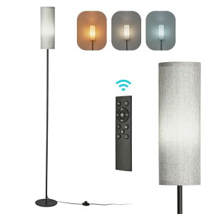 フロアライト 間接照明 フロアスタンド LEDランプ 照明器具 3段階調光調色 組み立て式 電球付き リビングルーム用 フィットスイッチ インテリア照明 照明器具 ルームライト 角型 和室用/寝