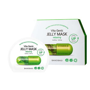 BANOBAGI VITA GENIC JELLY MASK RELAXING 10��/�� 30ml �o�m�o�M �r�^ �W�F�j�b�N �[���[�}�X�N �����N�V���O�t�F�C�X�}�X�N �X�L���P�A ��h�� ���ێ� �h�{ ���� �����b�N�X �����Ƃ� �������� ���邨��