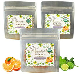 バスソルト マグネシウム アロマバスソルト ベルガモット マンダリン 温浴 芳香浴 保湿 (トライアルセット ギフト プレゼント) (増量100g3パック) ホワイト岩塩 ピンク岩塩 レッド岩塩 ハー