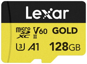 Lexar Professional Gold MicroSDXCJ[h UHS-II C10 U3 V60 A1 tHD 4K UHD ǂݍݑx ő280MB/s Ki 10N[J[ۏ T|[g 128GB