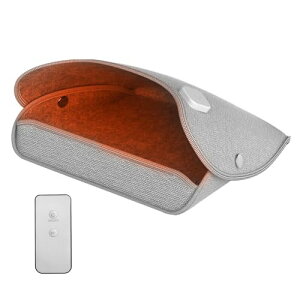Fkstyle 【まるで足湯こたつ】 足温器 フットウォーマー 上下ヒーター 3段階温度調節 55℃ リモコン付き 折りたたみ フットヒーター デスク下 暖房器具 省エネ 4時間自動オフ タイマー付き 足