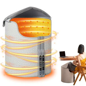 パネルヒーター 小型 足元 360°全面発熱 遠赤外線 筒型 即暖 遠赤外線パネル 5段階調温 5段階タイミング 軽量 薄型 静音 ひざ掛け付き 省エネ 転倒自動OFF 折りたたみ 毛布付き 冬の贈り物 収