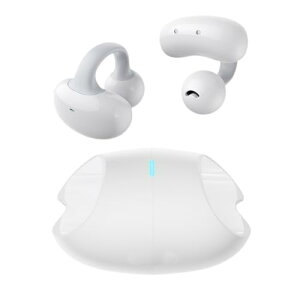 イヤーカフ イヤホン bluetooth 【2025年音質強化 オープンイヤー型】 ワイヤレスイヤホン 空気伝導 Bluetooth5.3 Hi-Fi音質 耳挟み式 OWS 圧迫感ゼロ 耳を塞がない 音漏れ抑制 ENCノイズキャンセリン