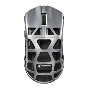 ATTACK SHARK R3 Q[~O}EX ϋv}OlVEVF CX 46gy 8K|[O[g 26000DPI x 2.4G/Bluetooth/USBL RCP[ut Obve[vt }[d PC