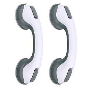 トイレ用手すり セーフティハンドル 吸盤 浴室用 手すり お風呂用 介護 高齢者 転倒防止 トイレ 階段 玄関 滑り止め 浴槽手すり 2個セット,Bocotojpで購入してください