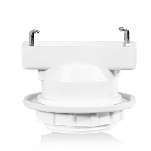 Aiwode 口金変換アダプタ、E26口金、角型引掛けランプソケット、引掛シーリング用 電球ソケット 、ランプソケット、工事不要 取り付け簡単、白い 1個入り。