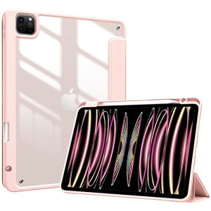 ProCase iPad Pro 11 P[X 4/3/2/1ɓKpi2022 2021 2020 2018)  NAobNJo[ y[ ϏՌ O܂ X^h X}[gJo[ - sN
