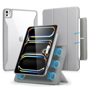 ESR iPad Pro 11C` P[X M4 (2024A5)p Pencilz_[t O\}OlbgJo[ cu/uX^h Pencil Pro/USB-CSΉ Rebound 360V[Y O[