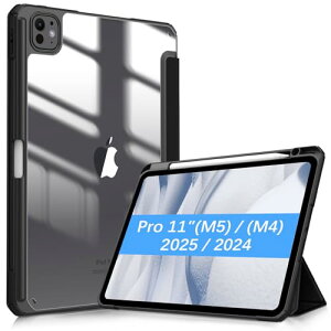 Fintie iPad Pro 11C`(M5/M4) P[X 2025/2024 obNJo[ Apple Pencil [\ Apple Pencil ProCX[dΉ O܃X^h X[v@\ y ^ h~ PUU[ TPUi1ub