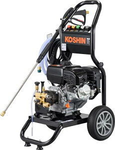 工進(KOSHIN) エンジン式 高圧 洗浄機 17MPa 車輪付タイプ JCE-1710 自吸 水道直結 農機具 強力 洗浄 ブラック