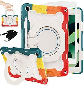 360°]iPad 9.7 P[X iPad 6/5/ Air2 / Pro 9.7 P[X ϏՌ ?u V_[t X^h y [ ipad 9.7C` (2018/2017) VR n[h ho 킢 ACpbhJo[