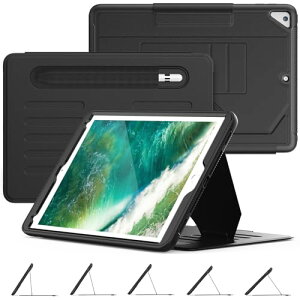 Timecity iPad 6/5 9.7C`(2018/2017) /Air2 /Pro 9.7 P[X ϏՌ 5iKu I[gX[v/EFCN TPUf PUU[ y[ J[h[  یJo[ iPad 6/5/Air2