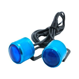 Nanarico ストロボ ライト バイク LED フラッシュ ランプ 点滅 フラッシュライト 蛍ランプ ホタル 夜 防水 ブルー 12V 2個セット