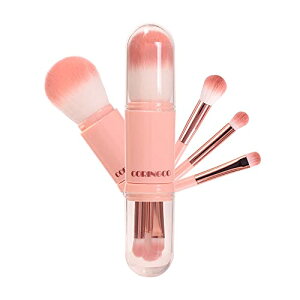 コリンコ アイドル メイクブラシ セット かわいい 携帯用 カプセル ケース Coringco Capsule Brush SET 4本 / 女優鏡 LED スマートミラー 360度 Coringco LED Mirror Makeup Brush Set 5本 パウダーブラシ,化粧ブラ