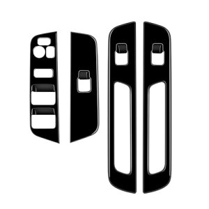 ハスラー MR52S/MR92S フレアクロスオーバー MS52S/MS92S 専用 ウィンドウスイッチベースパネル インテリアパネル 内装パーツ カスタム アクセサリー ドレスアップ 4点セット ピアノブラック