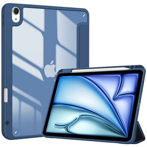 ProCase iPad Air 11C` P[X M3 (2025) / M2 (2024) / iPad Air5 (2022) / Air4 (2020) 10.9C`  NAJo[ y[ ϏՌ O܂ X^h X}[gJo[ (lCr[)