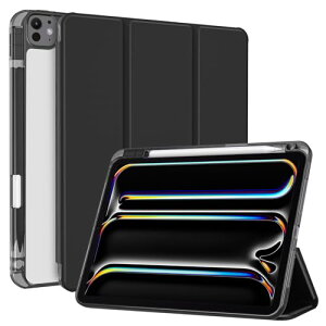 ProCase iPad Pro 11C` P[X M5 /M4 2025/2024N 6/5 p (A2836 A2837 A3006) y[  NAobNJo[ P[X X ϏՌ O܂ X^h X}[gJo[ - ubN