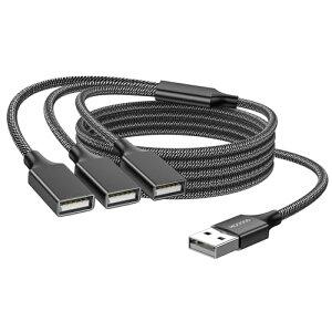 MOGOOD USBP[u USBd1IX3XUSB 2.0A_v^1-3 USBUSBgP[uUSB}`|[g[d/f[^]/m[gp\R/Mac